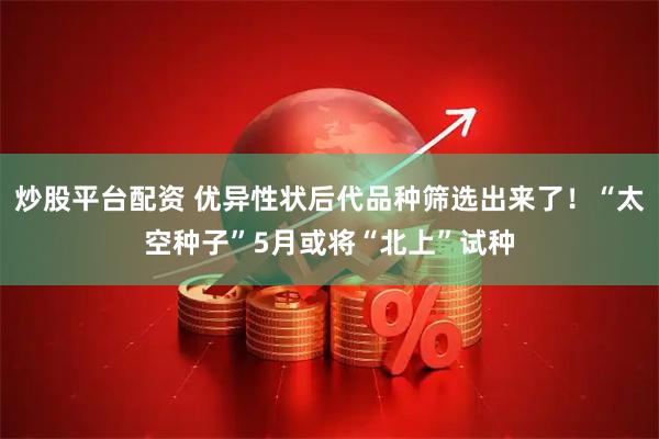 炒股平台配资 优异性状后代品种筛选出来了！“太空种子”5月或将“北上”试种